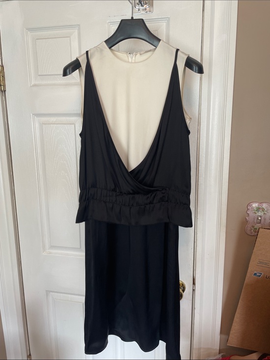 Celine Dresses & Skirts - Celine 100% silk made in France dress with cream shell and slip dress size 36